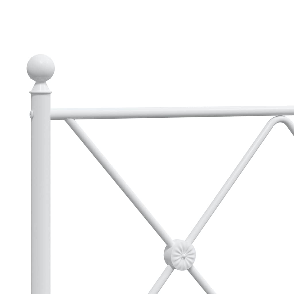 udskiftningsgavl 160 cm metal hvid