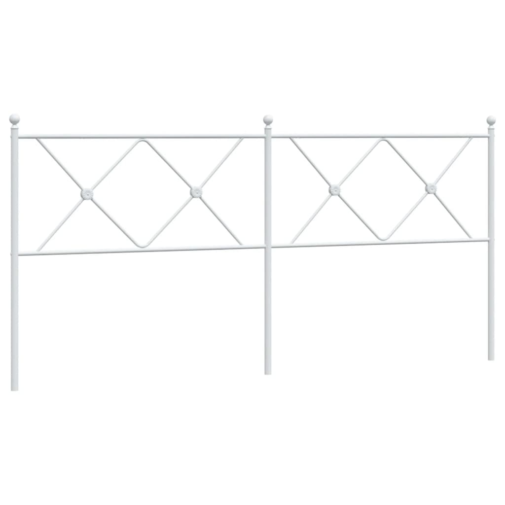 udskiftningsgavl 180 cm metal hvid