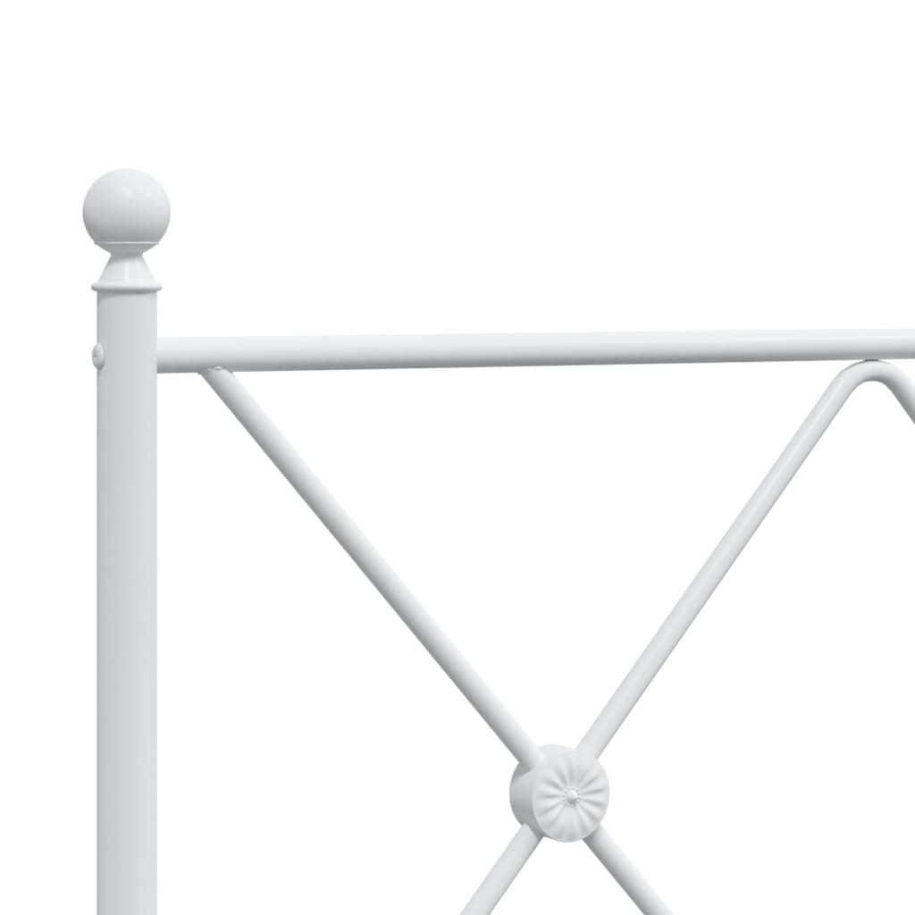 udskiftningsgavl 180 cm metal hvid