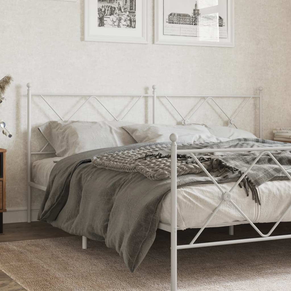 udskiftningsgavl 180 cm metal hvid