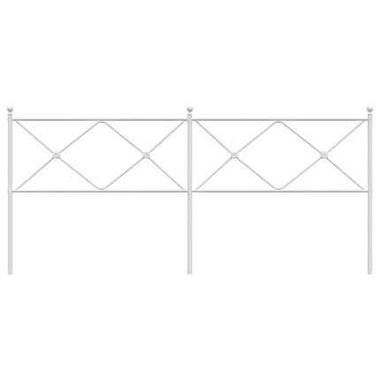 udskiftningsgavl 200 cm metal hvid