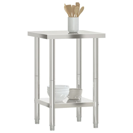 arbejdsbord til køkken 55x55x85 cm rustfrit stål