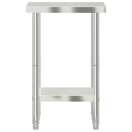 arbejdsbord til køkken 55x55x85 cm rustfrit stål