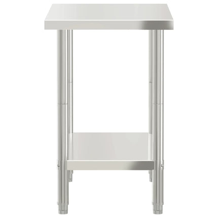 arbejdsbord til køkken 82,5x55x85 cm rustfrit stål