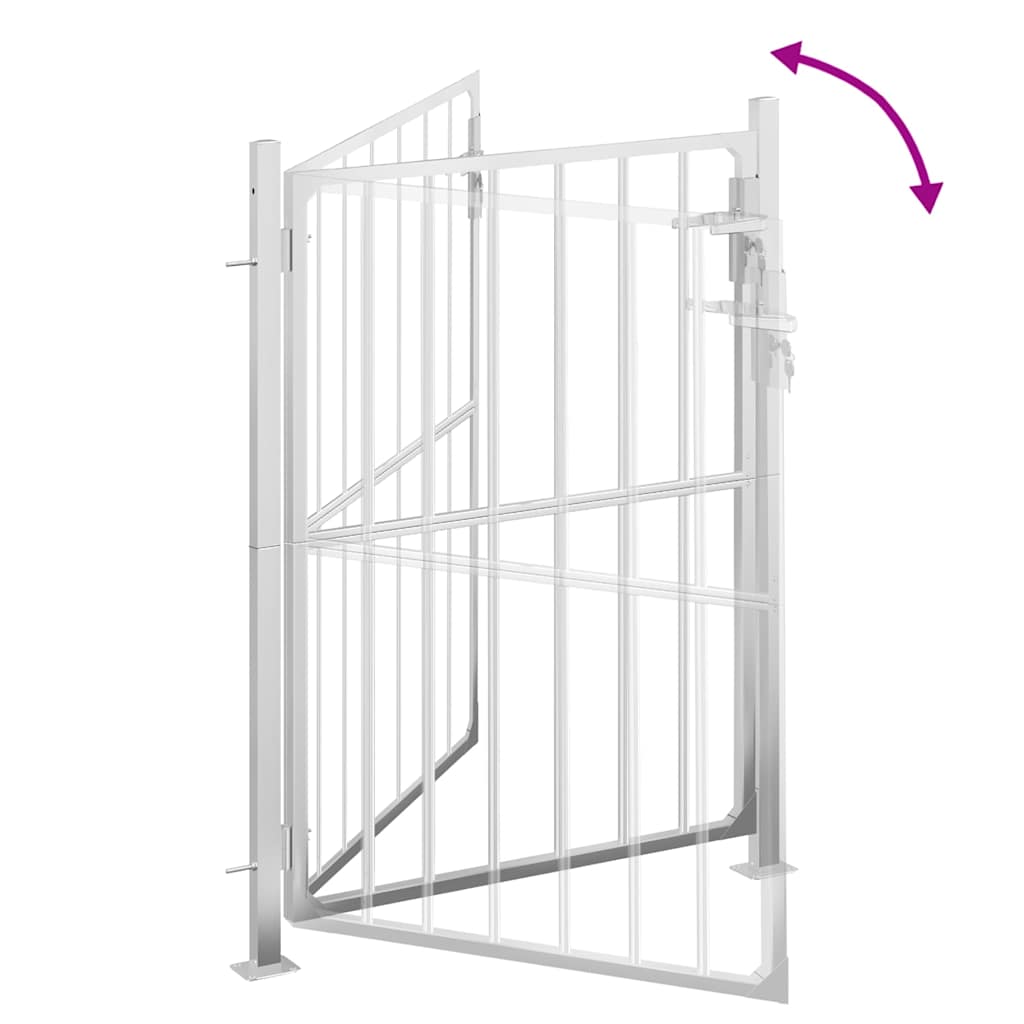 havelåge 100x145 cm rustfrit stål