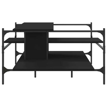 sofabord 100x100x48,5 cm konstrueret træ sort