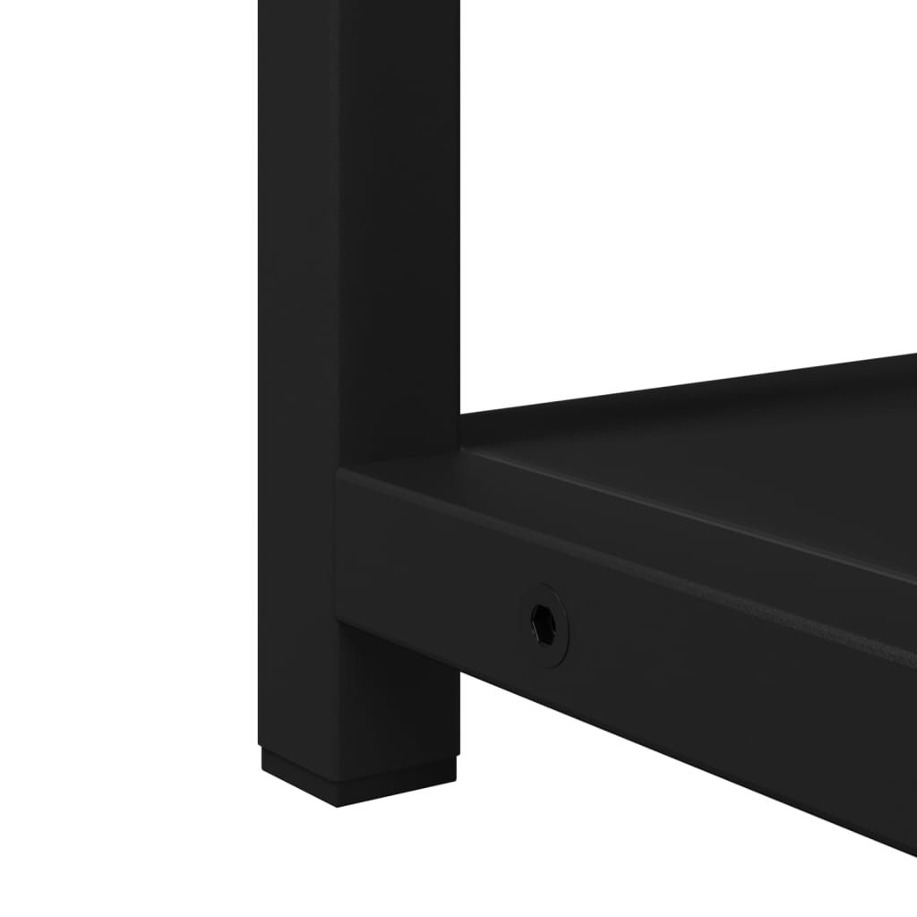 badeværelsesskab med spejl 60x16x60 cm konstrueret træ sort