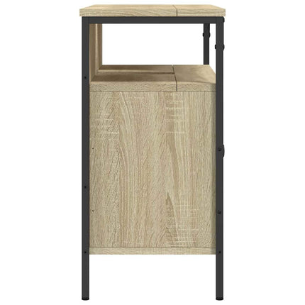 underskab til håndvask 80x30x60 cm konstrueret træ sonoma-eg