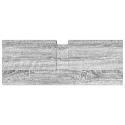 underskab til vask 80x30x60 cm konstrueret træ grå sonoma-eg