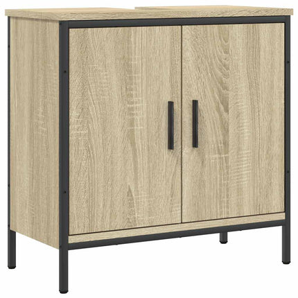 underskab til håndvask 60x30x60 cm konstrueret træ sonoma-eg