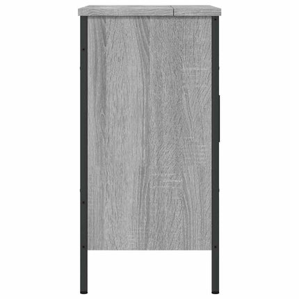 underskab til vask 60x30x60 cm konstrueret træ grå sonoma-eg