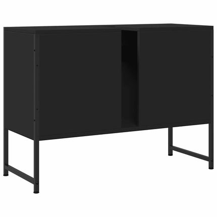 underskab til håndvask 80x33x60 cm konstrueret træ sort