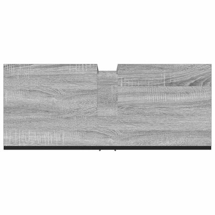 underskab til håndvask 80x33x60 cm konstrueret træ grå sonoma