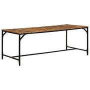 spisebord 200x100x75 cm massivt ru mangotræ