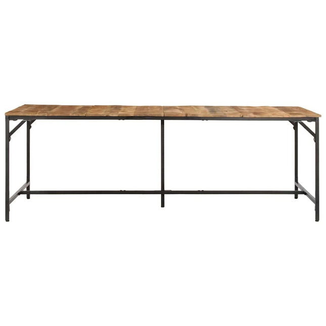 spisebord 220x90x75 cm massivt ru mangotræ