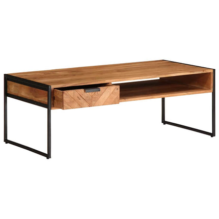 sofabord 811x55x40 cm massivt akacietræ