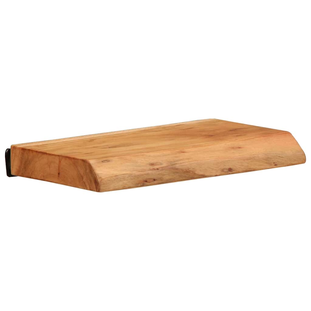 væghylder 2 stk. 30x20x3,5 cm massivt akacietræ