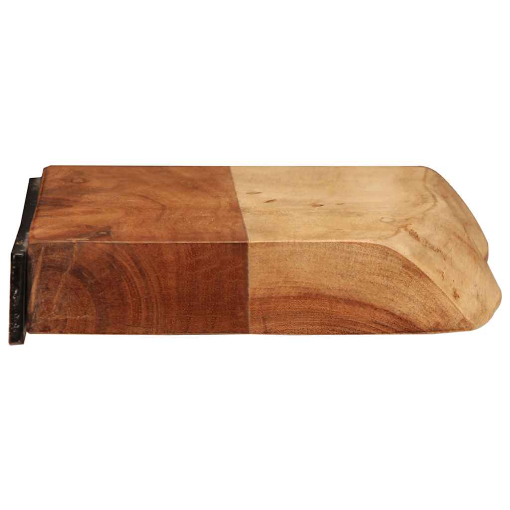 væghylder 2 stk. 40x20x3,5 cm massivt akacietræ