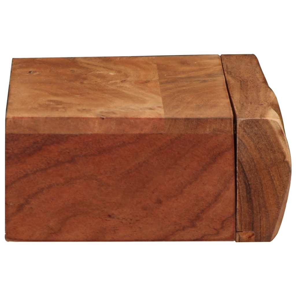 væghylder 2 stk. 40x17x8cm massivt akacietræ