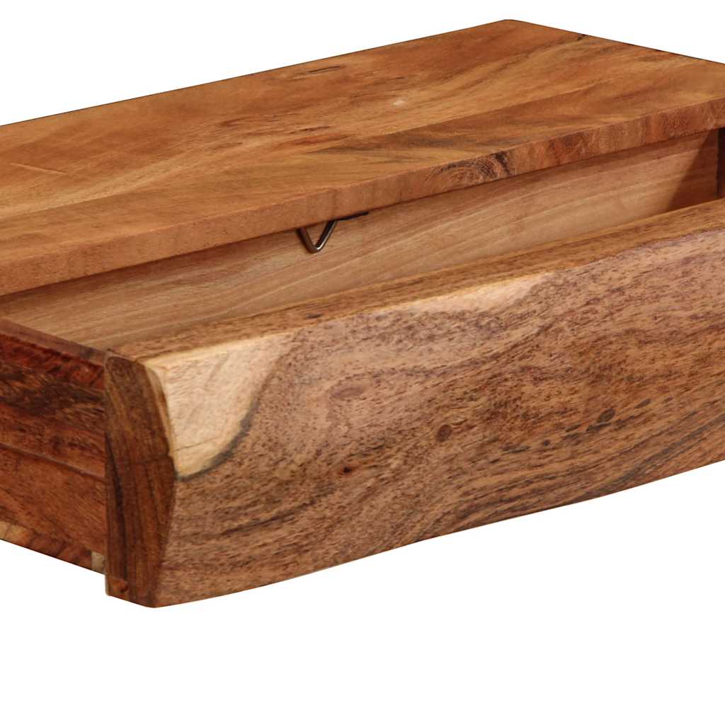 væghylder 2 stk. 40x17x8cm massivt akacietræ