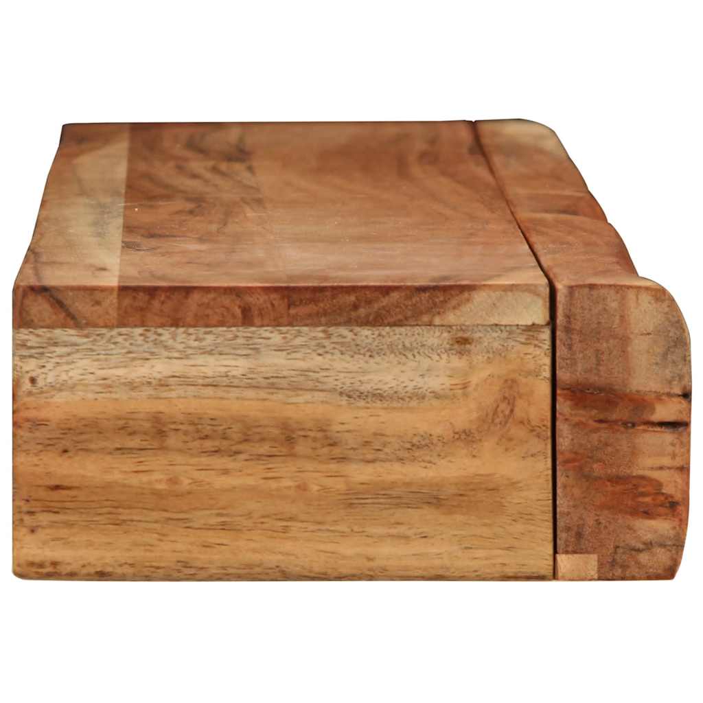 væghylder 2 stk. 100x17x8 cm massivt akacietræ