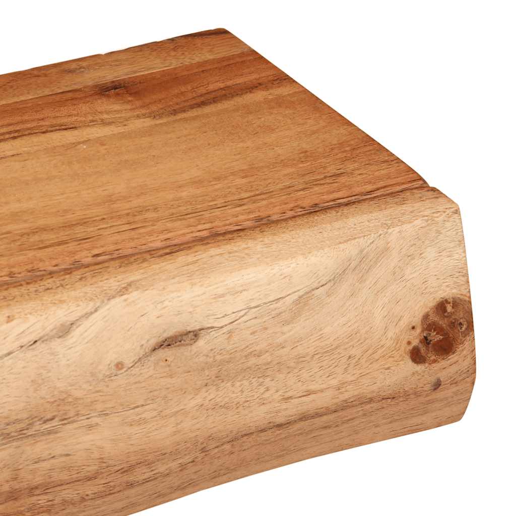 væghylder 2 stk. 100x17x8 cm massivt akacietræ