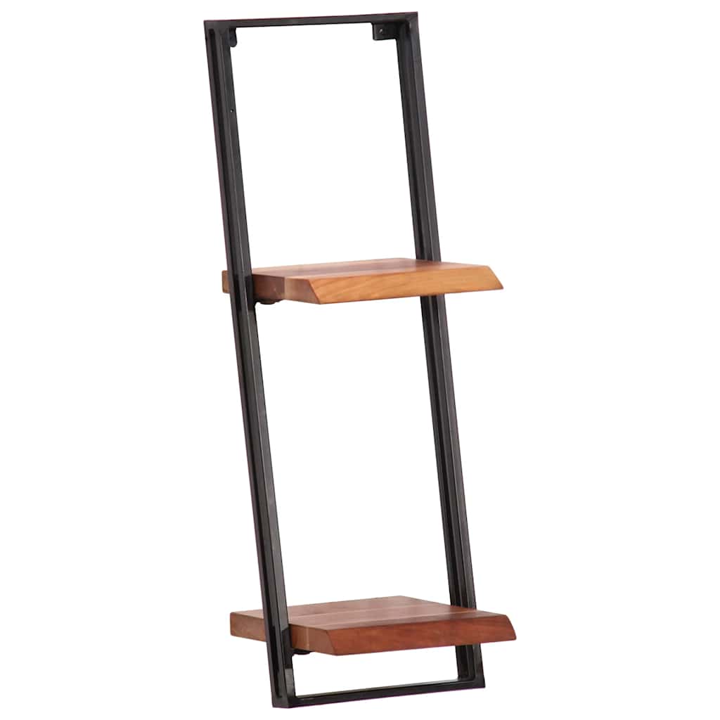 væghylder 5 stk. massivt akacietræ