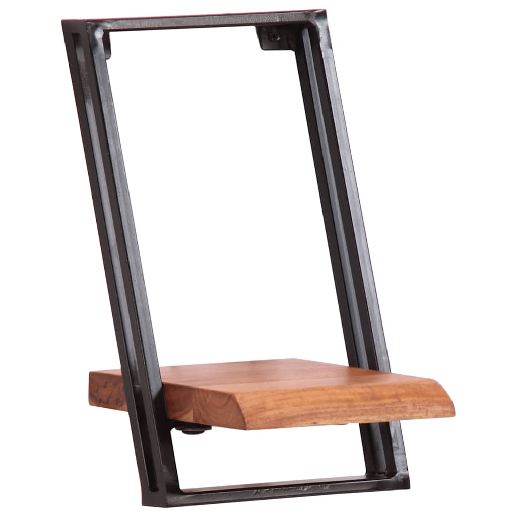 væghylder 5 stk. massivt akacietræ