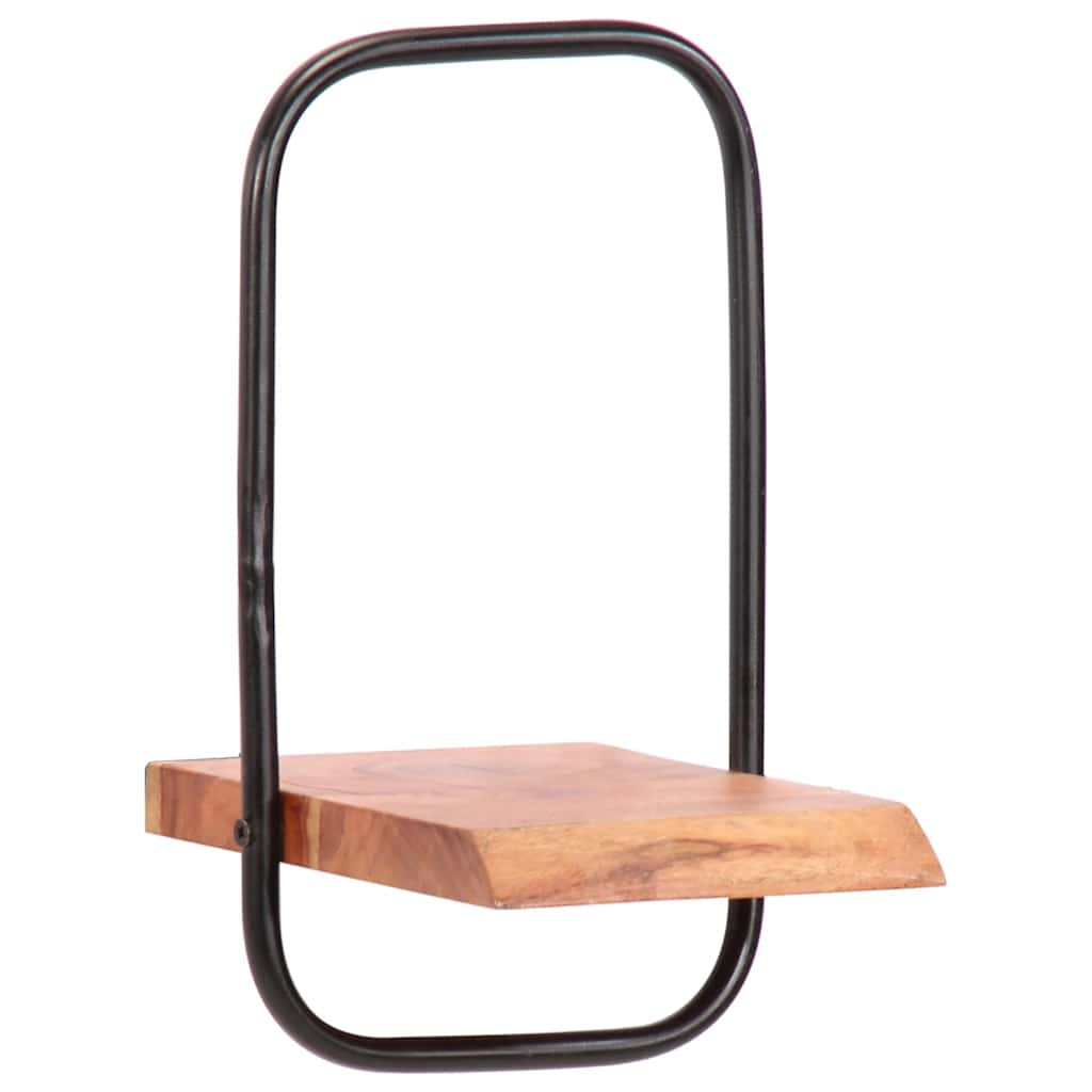 væghylder 5 stk. massivt akacietræ