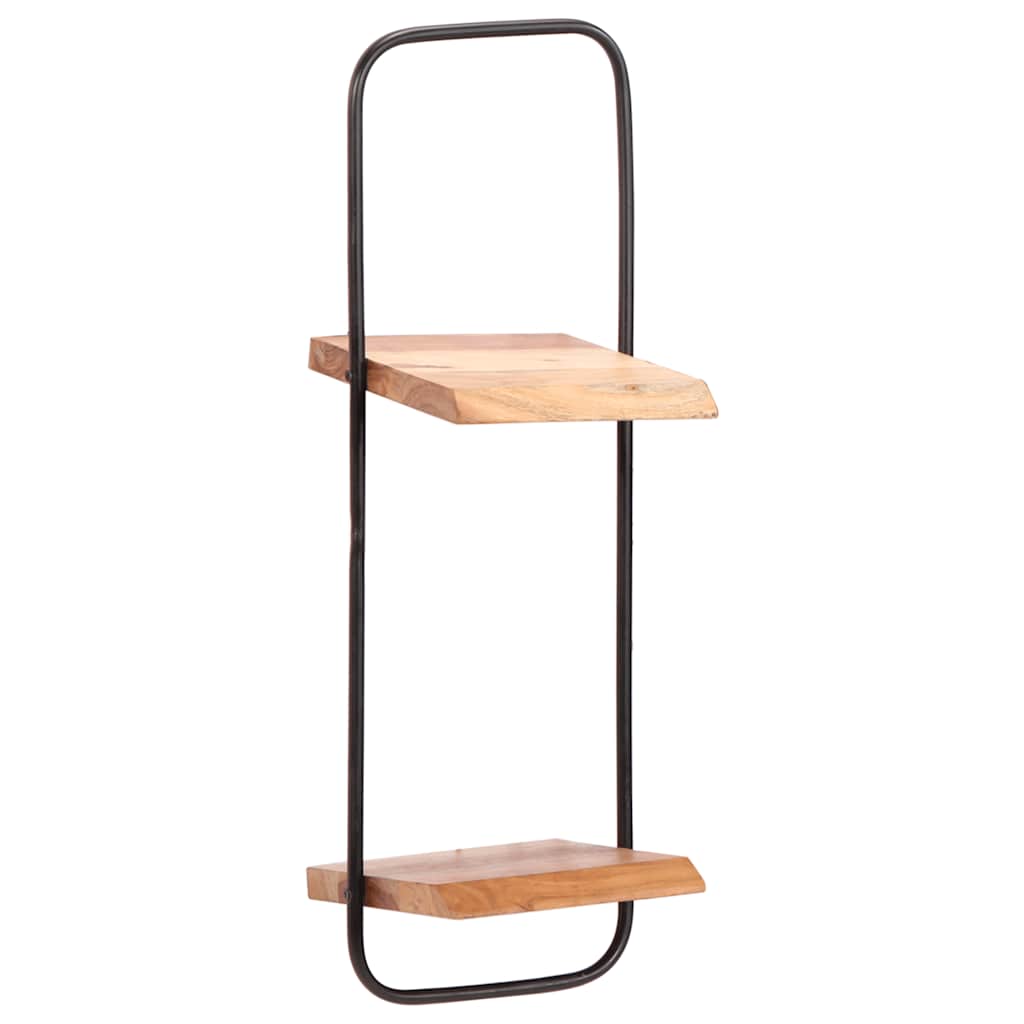 væghylder 5 stk. massivt akacietræ