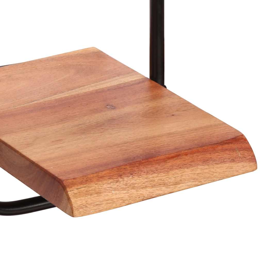 væghylder 5 stk. massivt akacietræ