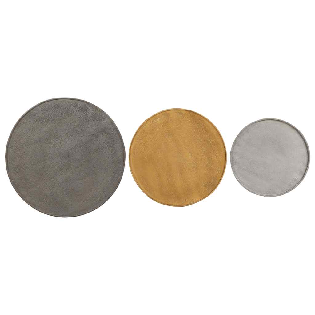 sofabord 3 stk. konstrueret træ flerfarvet