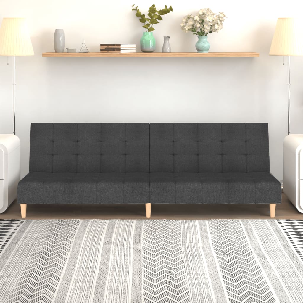 2-personers sovesofa stof mrkegr