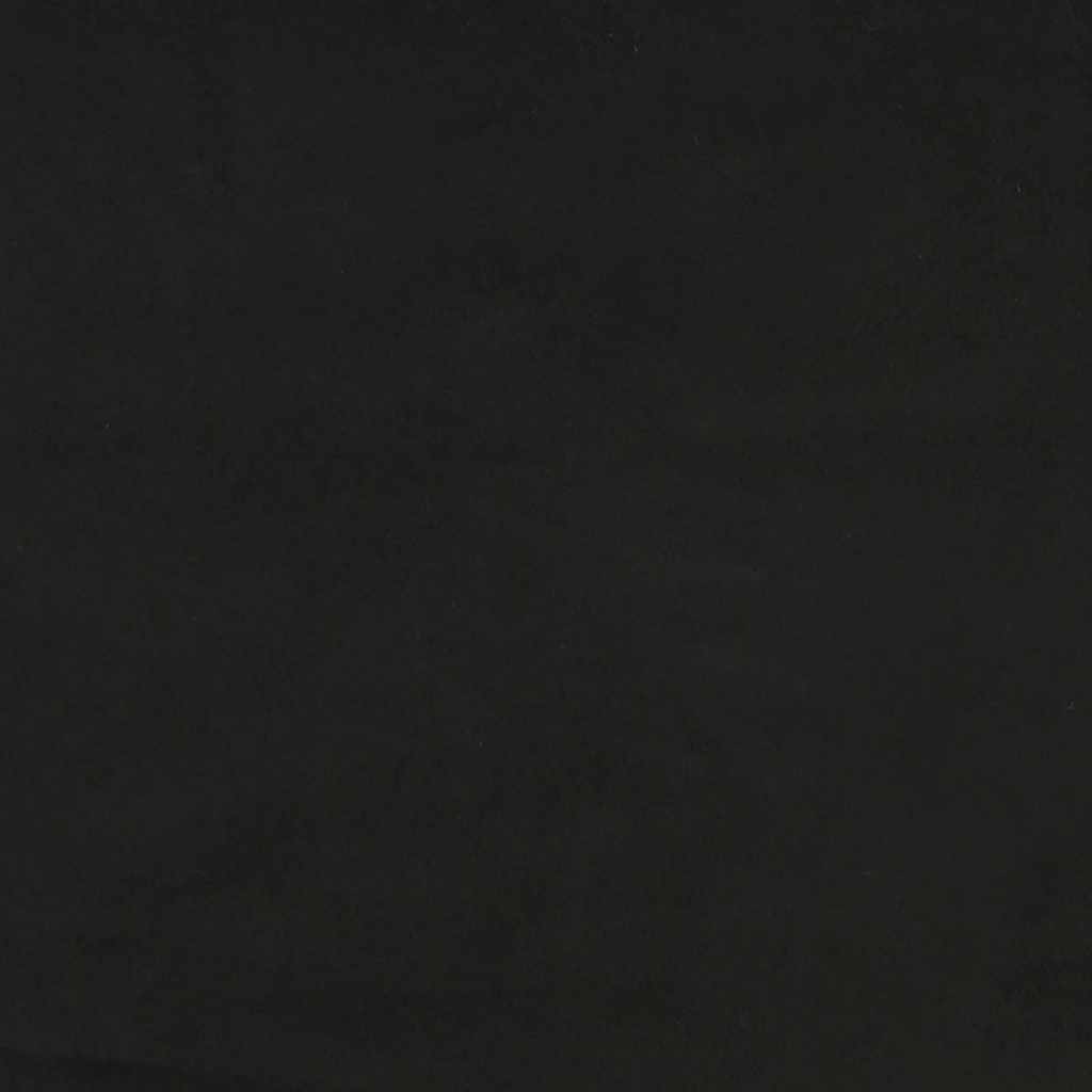 2-personers sovesofa fløjl sort