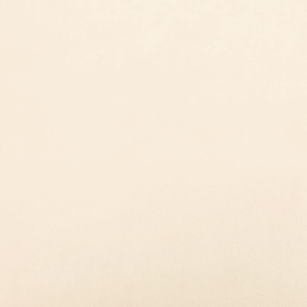 2-personers sovesofa fløjl cremefarvet