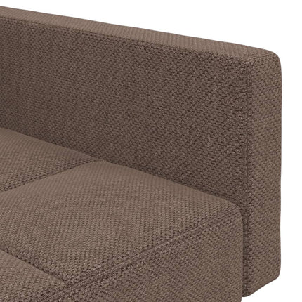 2-personers sovesofa med 2 puder stof gråbrun