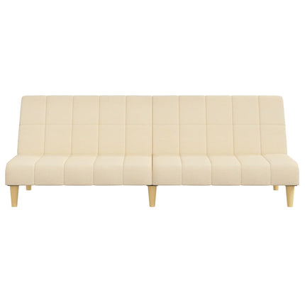 2-personers sovesofa stof cremefarvet