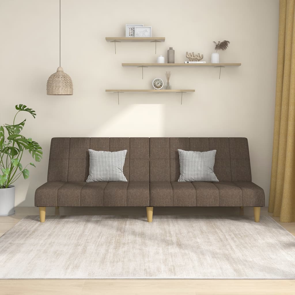2-personers sovesofa i stof - gråbrun daybed