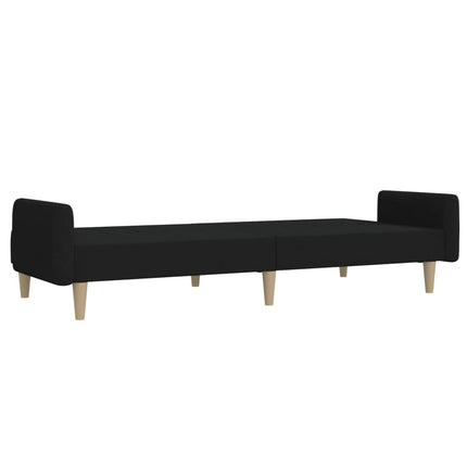 2-personers sovesofa stof sort