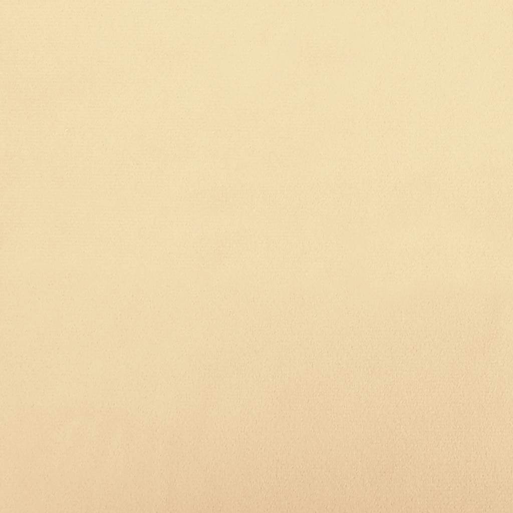 2-personers sovesofa fløjl cremefarvet