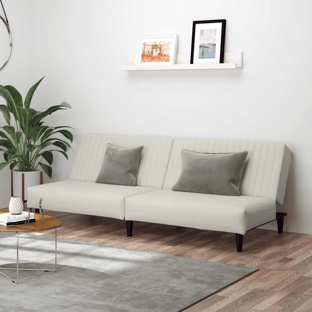 2-personers sovesofa fljl cremefarvet