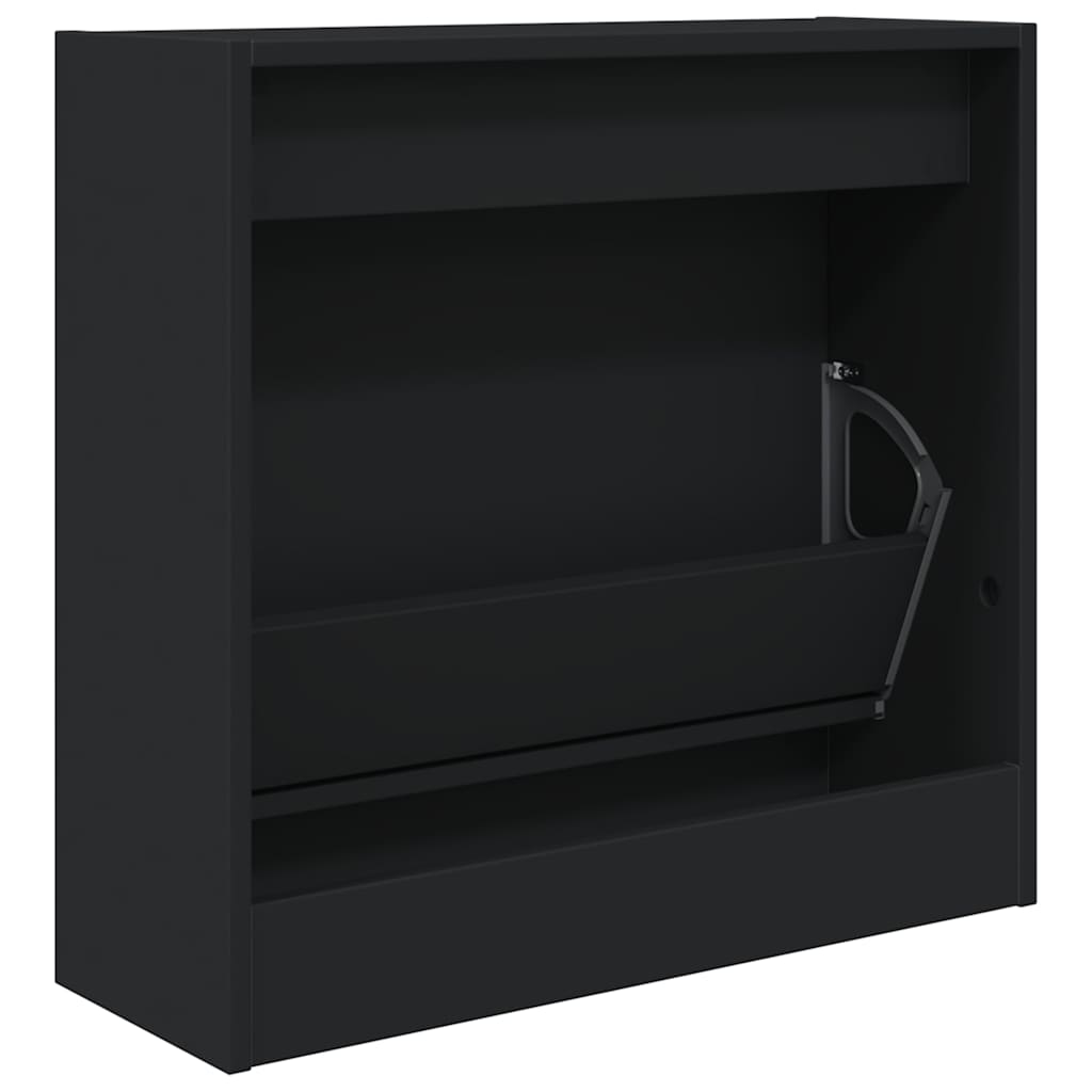 skoreol 60x21x57 cm konstrueret træ sort