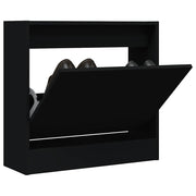 skoreol 60x21x57 cm konstrueret træ sort