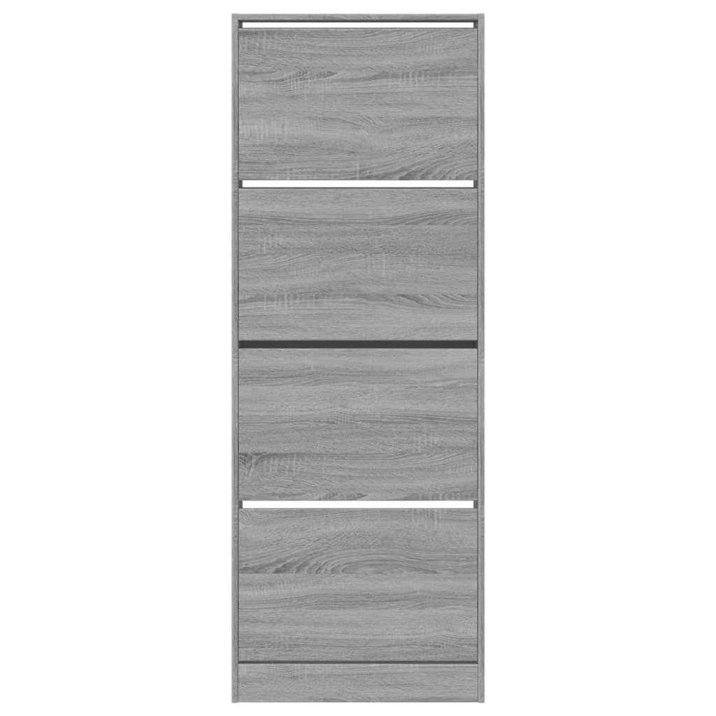 skoreol 60x21x163,5 cm konstrueret træ grå sonoma-eg