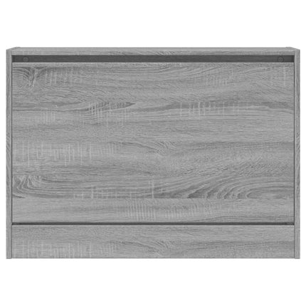 skoskab 80x21x57 cm konstrueret træ grå sonoma-eg