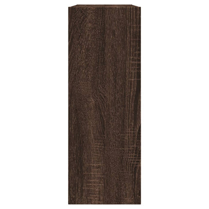 skoreol 80x21x57 cm konstrueret træ brun egetræsfarvet