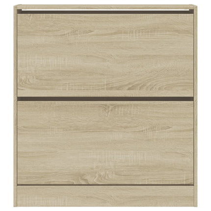 skoreol 80x21x87,5 cm konstrueret træ sonoma-eg
