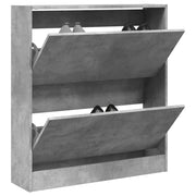 skoreol 80x21x87,5 cm konstrueret træ betongrå