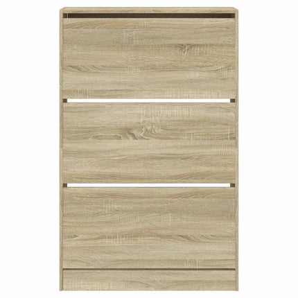 skoreol 80x21x125,5 cm konstrueret træ sonoma-eg