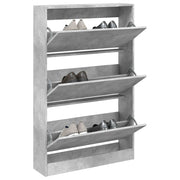 skoreol 80x21x125,5 cm konstrueret træ betongrå